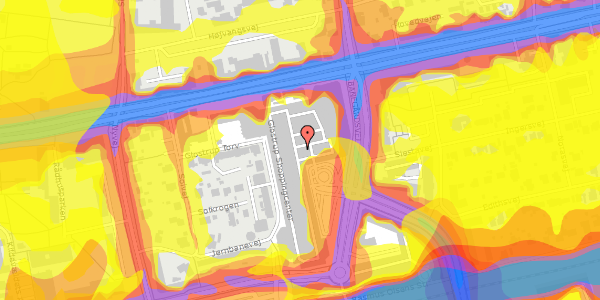 Trafikstøjkort på Glostrup Shoppingcenter 60, 2600 Glostrup