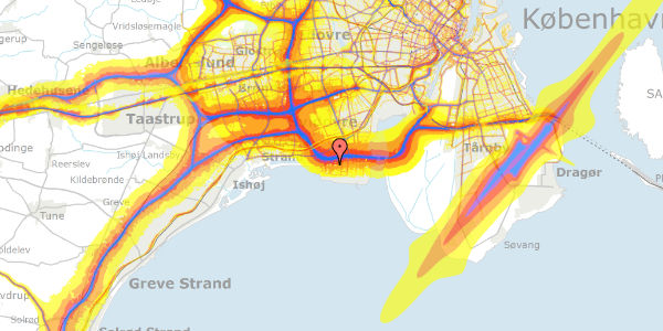 Trafikstøjkort på Helseholmen 4, 2650 Hvidovre