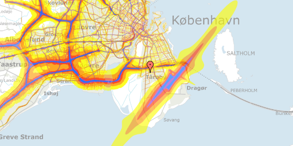 Trafikstøjkort på Hf. Sydgrænsen 113, 2770 Kastrup