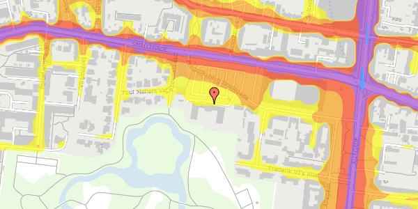 Trafikstøjkort på Frederiksberg Bredegade 13B, 1. 344, 2000 Frederiksberg