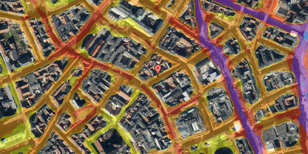 Trafikstøjkort på Kronprinsensgade 5, 2. th, 1114 København K