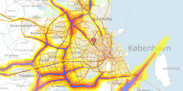 Trafikstøjkort på Jordbærvej 145, st. , 2400 København NV