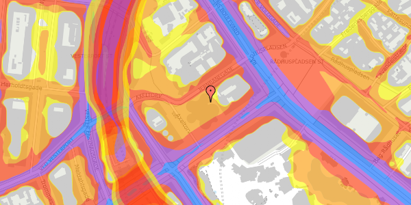 Trafikstøjkort på Axeltorv 2F, 1. , 1609 København V