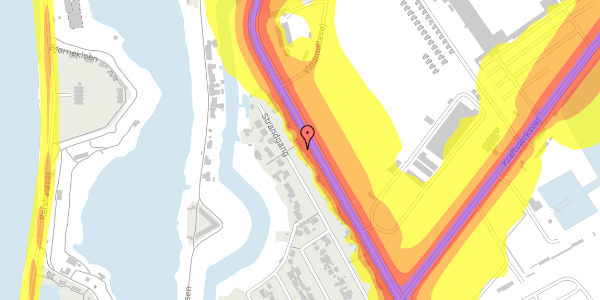 Trafikstøjkort på Strandgang 52, 2300 København S