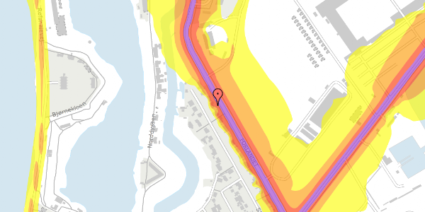 Trafikstøjkort på Strandgang 56, 2300 København S