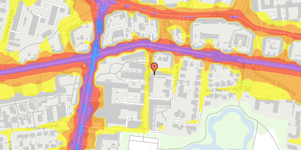 Trafikstøjkort på Porcelænshaven 3G, 2000 Frederiksberg