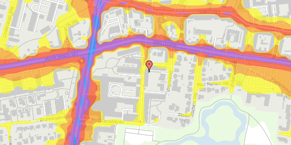 Trafikstøjkort på Porcelænshaven 3K, 2000 Frederiksberg