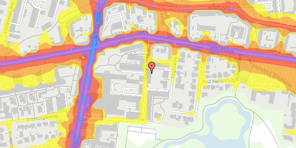 Trafikstøjkort på Porcelænshaven 3N, 2000 Frederiksberg