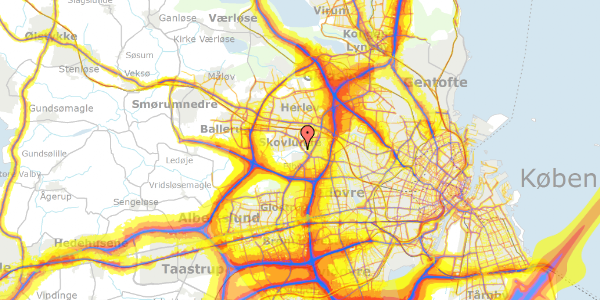 Trafikstøjkort på Øster Hanevad 33, 2740 Skovlunde