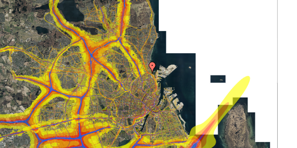 Trafikstøjkort på Hornemansgade 36B, 4. , 2100 København Ø