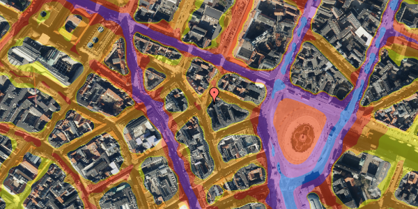 Trafikstøjkort på Grønnegade 26, 3. th, 1107 København K