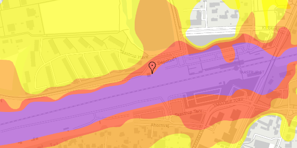 Trafikstøjkort på Depotvej 1, 2630 Taastrup