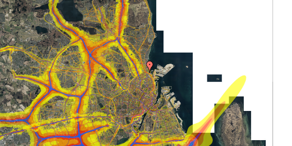 Trafikstøjkort på Hornemansgade 36A, st. , 2100 København Ø