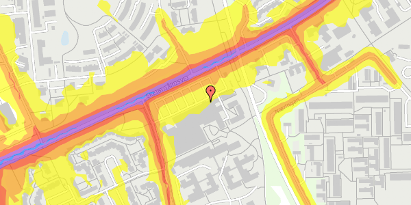 Trafikstøjkort på Skelagervej 7, 8200 Aarhus N