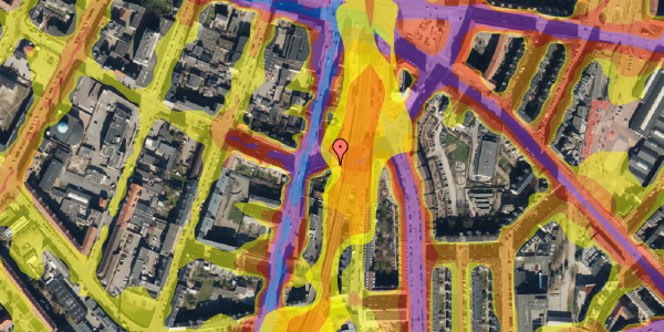 Trafikstøjkort på Ørnevej 5, 1. th, 2400 København NV