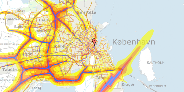 Trafikstøjkort på Valkendorfsgade 4, 1. , 1151 København K