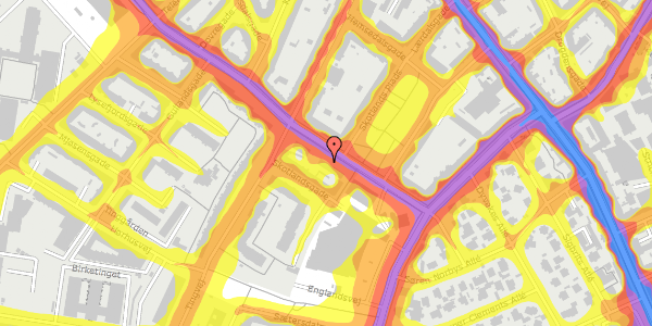 Trafikstøjkort på Skotlandsgade 23, 2300 København S