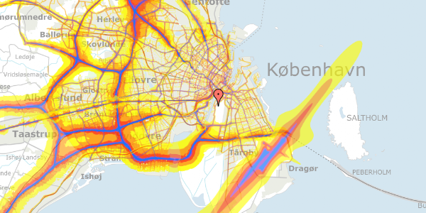 Trafikstøjkort på Islands Brygge 48, 1. tv, 2300 København S