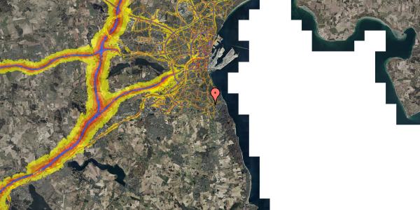 Trafikstøjkort på Emiliedalsvej 99, 1. 6, 8270 Højbjerg