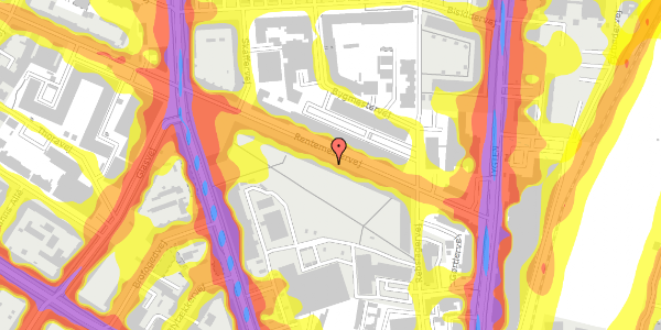 Trafikstøjkort på Rentemestervej 9D, 4. tv, 2400 København NV