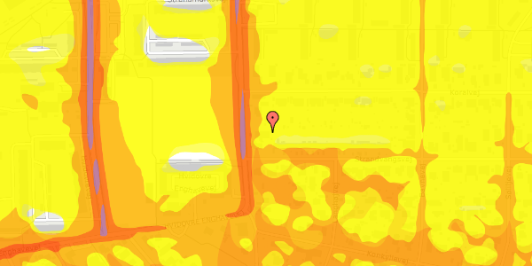 Trafikstøjkort på Strandmarksvej 47B, 2650 Hvidovre