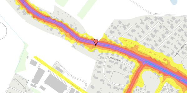 Trafikstøjkort på Søhusvej 52, 5270 Odense N