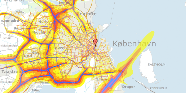 Trafikstøjkort på Christian IX's Gade 7, 5. , 1111 København K