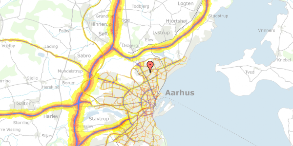 Trafikstøjkort på Skelagervej 49, 8200 Aarhus N