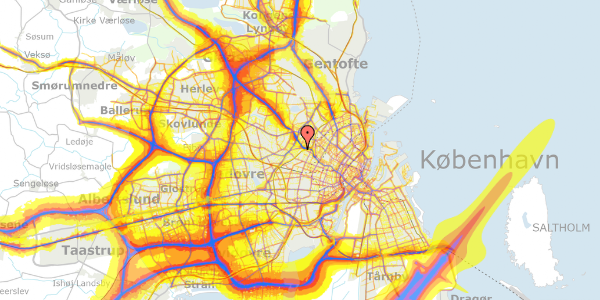 Trafikstøjkort på Jordbærvej 93, 1. , 2400 København NV