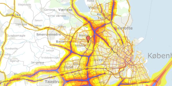 Trafikstøjkort på Literbuen 14B, 1. , 2740 Skovlunde