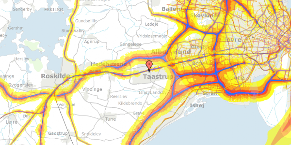 Trafikstøjkort på Høje Taastrup Boulevard 47, kl. , 2630 Taastrup
