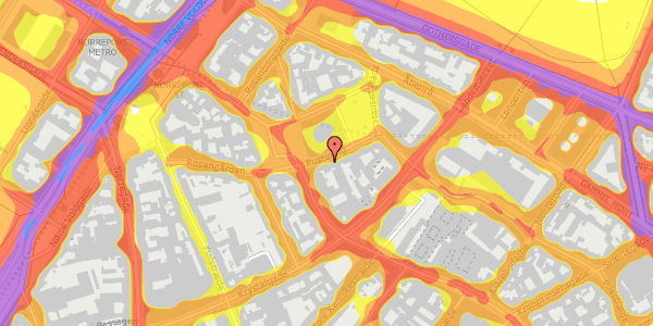 Trafikstøjkort på Pustervig 6, st. , 1126 København K