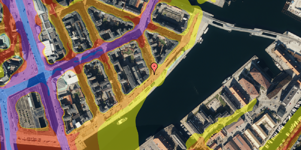 Trafikstøjkort på Havnegade 41C, 1058 København K