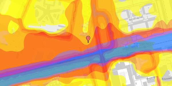 Trafikstøjkort på Alberts Vænge 5, 2620 Albertslund