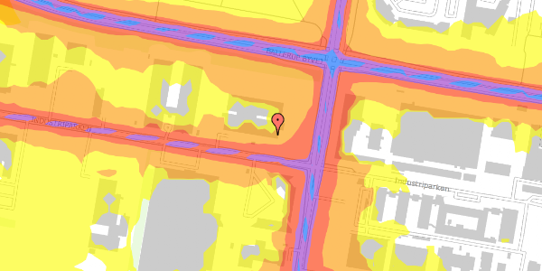 Trafikstøjkort på Industriparken 43, 2. , 2750 Ballerup