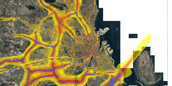 Trafikstøjkort på Jagtvej 85A, kl. 2, 2200 København N