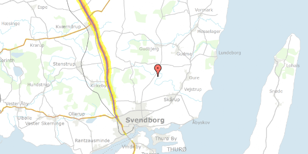 Trafikstøjkort på Ørbækvej 217, 5882 Vejstrup