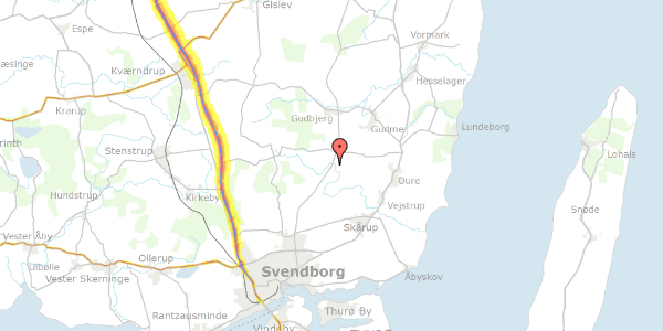 Trafikstøjkort på Ørbækvej 225, 5882 Vejstrup