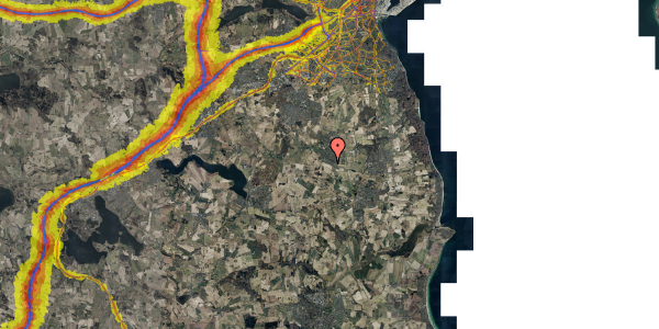 Trafikstøjkort på Nymarks Allé 206, 8320 Mårslet