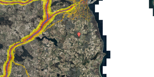 Trafikstøjkort på Nymarks Allé 218, 8320 Mårslet