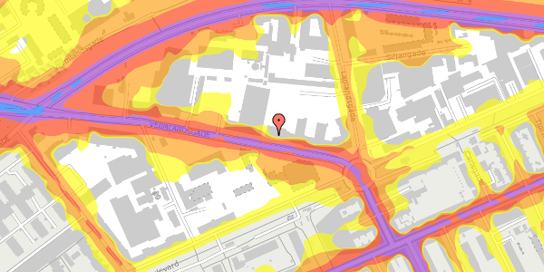 Trafikstøjkort på Vermlandsgade 65, st. , 2300 København S