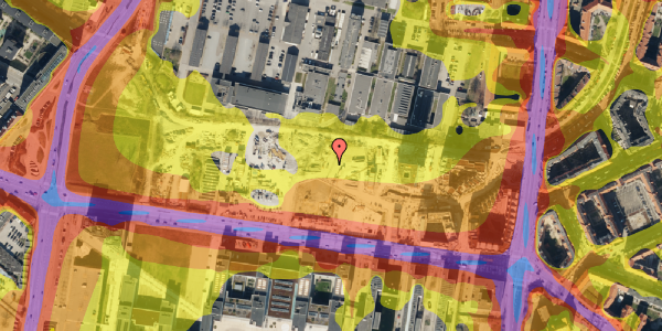 Trafikstøjkort på Faste Batteri Vej 50, st. th, 2300 København S