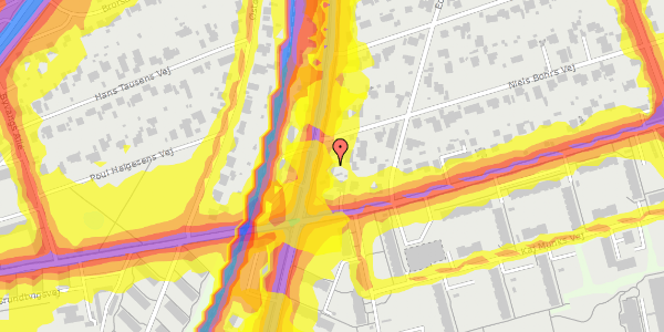 Trafikstøjkort på Niels Bohrs Vej 45, 8260 Viby J