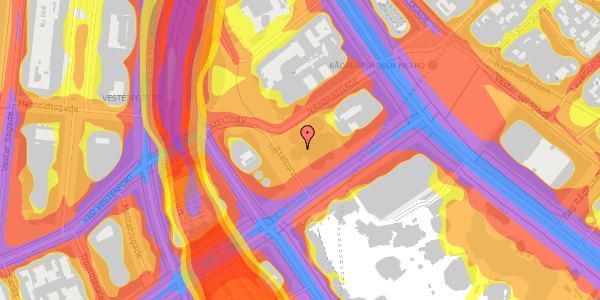 Trafikstøjkort på Axeltorv 2N, 1609 København V