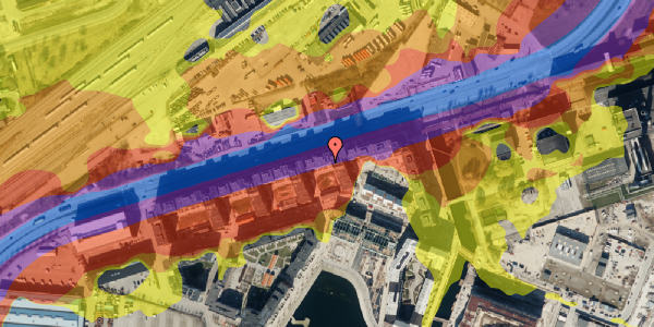 Trafikstøjkort på Pladehals Allé 41, 4. tv, 2450 København SV