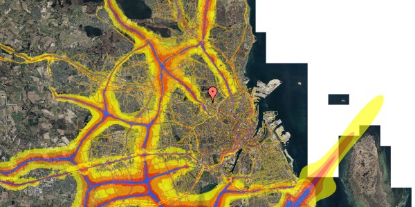 Trafikstøjkort på Møntmestervej 25, 3. 4, 2400 København NV