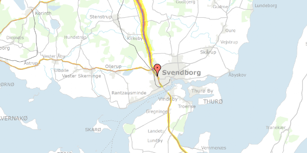Trafikstøjkort på Ryttervej 51, . 26, 5700 Svendborg