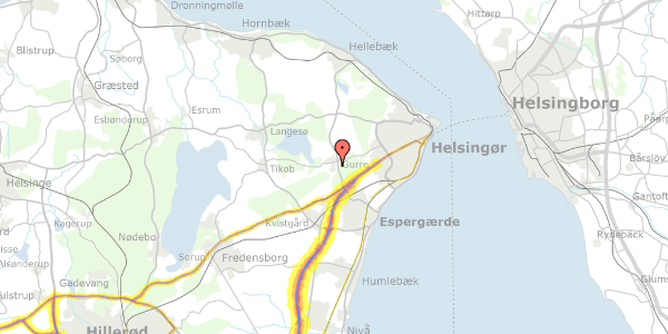 Trafikstøjkort på Smedestien 57, 3490 Kvistgård