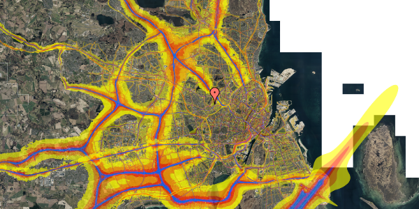 Trafikstøjkort på Ringholmvej 14, 5. th, 2700 Brønshøj