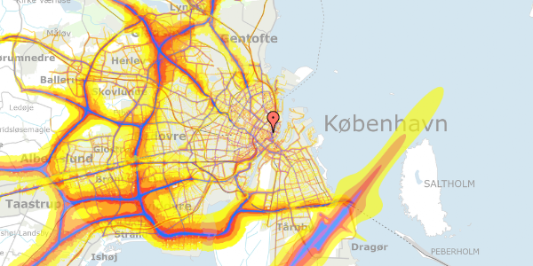 Trafikstøjkort på Møntergade 10A, st. tv, 1116 København K